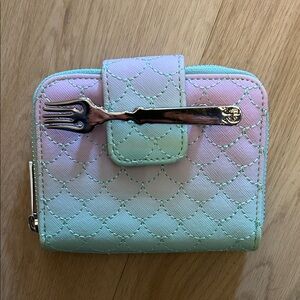 Disney Loungefly Pastel Mermaid Wallet with Gold Detail
